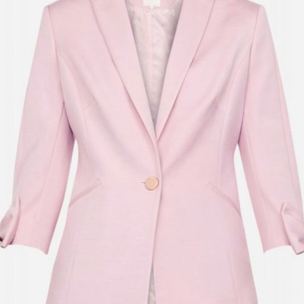 TED BAKER TOPLY BOW CUFF TAILORED JACKETBLUSH/PINK